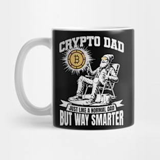 Crypto Dad Just Like A Normal Dad But Way Smarter Bitcoin Enthusiast Mug